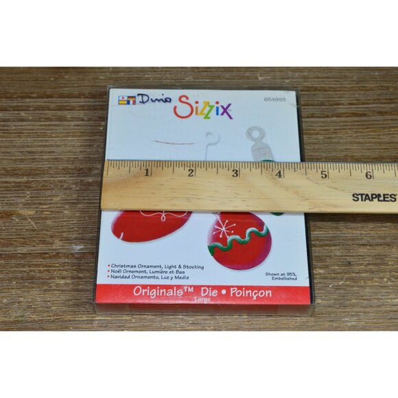 Sizzix Originals Christmas Ornament Large Black Die Cut Light Stocking Holiday - Picture 4 of 10